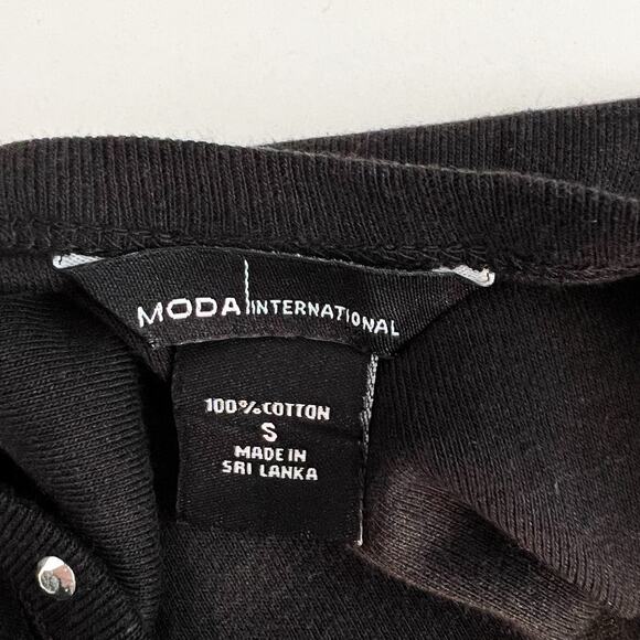 VTG Moda International Top Womens S Henley Babydoll Y2K Whimsigoth Fairy Grunge - Picture 6 of 6